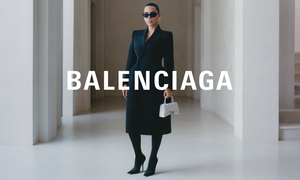 Balenciaga sunglasses campaign photo with Kim Kardashian